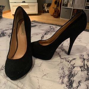 Kelsi Dagger Tiffany Black Leather Pumps